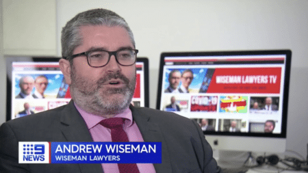 Wiseman Lawyers on Nine News