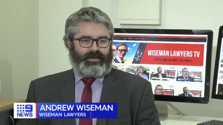 Wiseman Lawyers on Nine News